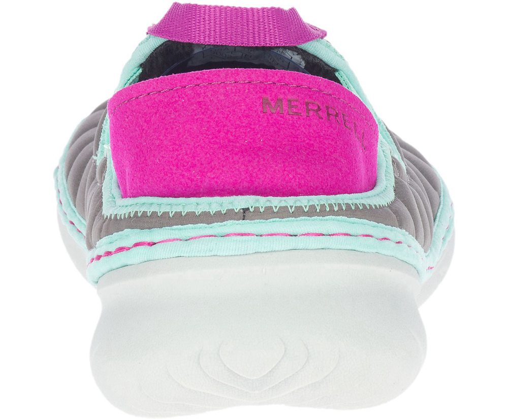 Merrell Barefoot Sko Dame - Hut Moc - Grå/Pink - IHK583107